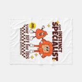 Gastroenterologist Retro Intestine Gift Ibs Gi Nur Fleece Deken (Voorkant (Horizontaal))