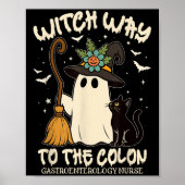 Gastroenterology Nurse Halloween Endo Nurse Ghost  Poster (Voorkant)