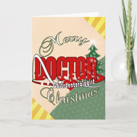 Gastroenteroloog DOCTOR CHRISTMAS Feestdagen Kaart (Voorkant)