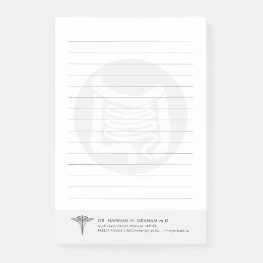 Gastroenteroloog gelinkt post-it® notes (Voorkant)
