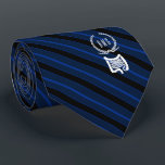 Gastroenteroloog Monogram Blue Faux Gold Stropdas<br><div class="desc">Een blauwe en zwarte lijn gepersonaliseerd stropdas, toegesneden op gastroenterologie Professionals in de geneeskunde.</div>