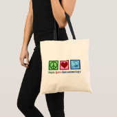 Gastroenteroloog - Peace Love Gastroenterology Tote Bag (Voorkant (product))