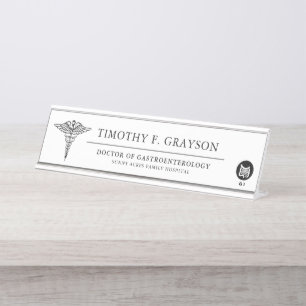 Gastroenteroloog Speciaal Zwart Bureau Naambordje