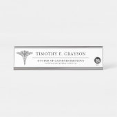 Gastroenteroloog Speciaal Zwart Bureau Naambordje (Voorkant)