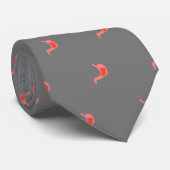 Gastroenteroloog Stomach Art Grey Stropdas (Opgerold)