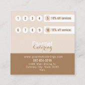 gastronomisch cateringplein klantenkaartje (Achterkant)