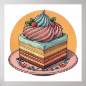 gastronomische cake poster (Voorkant)