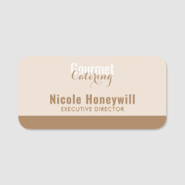 Gastronomische catering naamplaatje