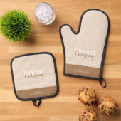 Gastronomische catering ovenwant & pannenlap set (Top down)