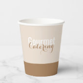 Gastronomische catering papieren bekers (Voorkant)