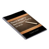 Gastrooster Teacher Retirement Party Notitieboek (Rechterzijde)