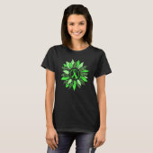 Gastroparese Bewustzijn Leopard Zonnebloem T-shirt (Voorkant volledig)