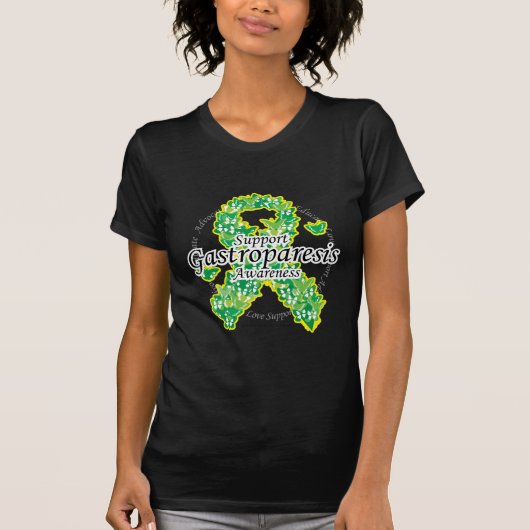 Gastroparese Butterfly Ribbon T-shirt (Voorkant)