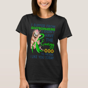 Gastroparese luiaard vintage bewustzijn krijger on t-shirt