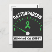 Gastroparese op lege bewustmakingswortel briefkaart (Voorkant / Achterkant)