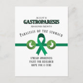 Gastroparese Support Awareness Briefkaart (Voorkant)