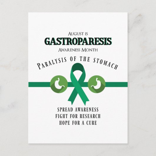 Gastroparese Support Awareness Briefkaart (Voorkant)