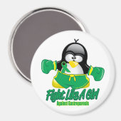 Gastroparese vechtend pinguïn magneet (Voorkant / Achterkant)