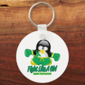 Gastroparese vechtend pinguïn sleutelhanger (Voorkant)