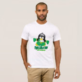 Gastroparese vechtend pinguïn t-shirt (Voorkant volledig)