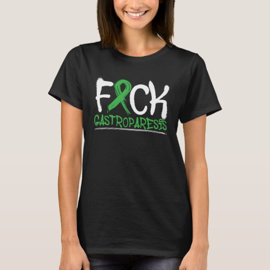 Gastroparesis Warrior Gastroparesis Awareness T-shirt (Voorkant)
