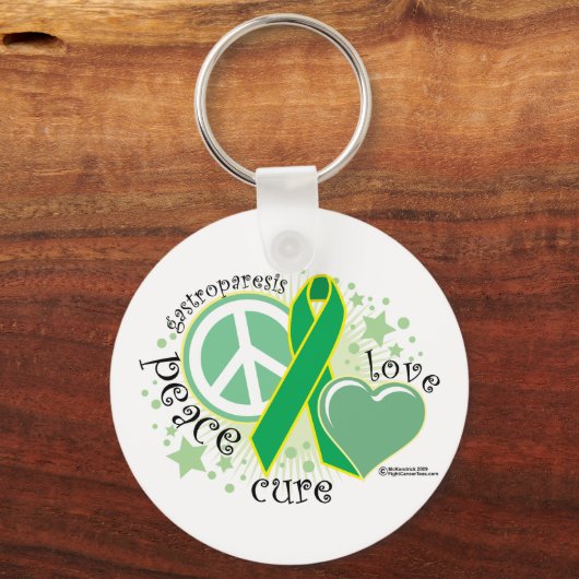 Gastroparesse Peace Love Cure Sleutelhanger (Voorkant)
