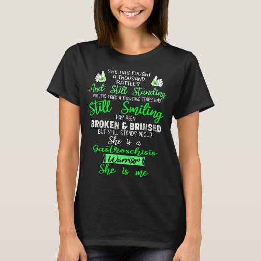 Gastroschisis Awareness Ribbon Support Gifts T-shirt (Voorkant)