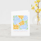 Gastvrijheid Dank u Dankbaarheid Kaart voor Vriend (Gele Bloem)