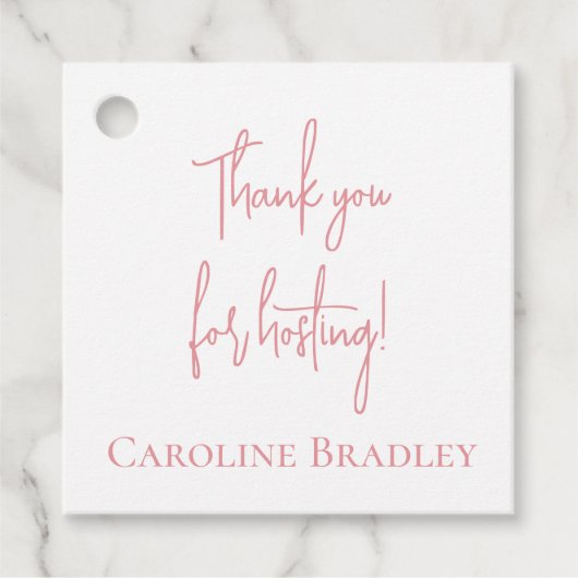 Gastvrouw Cadeau Labels (Voorkant)