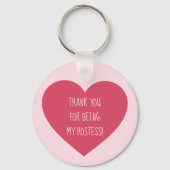 Gastvrouw gunst dank u sleutelhanger (Voorkant)