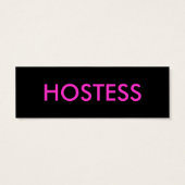 "GASTVROUW" Hang Label Mini Visitekaartjes (Achterkant)