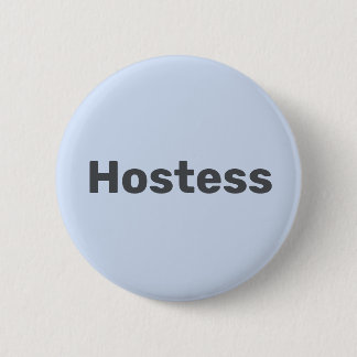 Gastvrouw Minimalistische Bruidsfeest Bruiloften Ronde Button 5,7 Cm