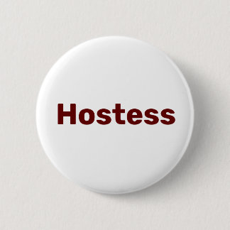 Gastvrouw Minimalistische Bruidsfeest Party Bruilo Ronde Button 5,7 Cm