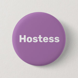 Gastvrouw Minimalistische Bruidsfeest Party Bruilo Ronde Button 5,7 Cm