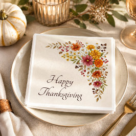 Gastvrouw Thanksgiving Bloemstuk Persoonlijk Servet