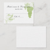 gastzittingskaart plaatskaartje (Voorkant / Achterkant)