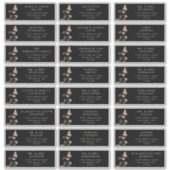 Gastzwarte Adresetiketten Sticker (Voorkant)