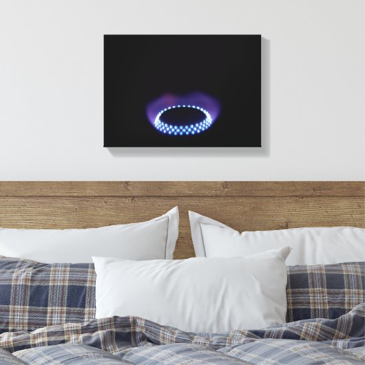 Gasvlam Canvas Afdruk (Insitu (Slaapkamer))