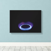 Gasvlam Canvas Afdruk (Insitu (Houten vloer))