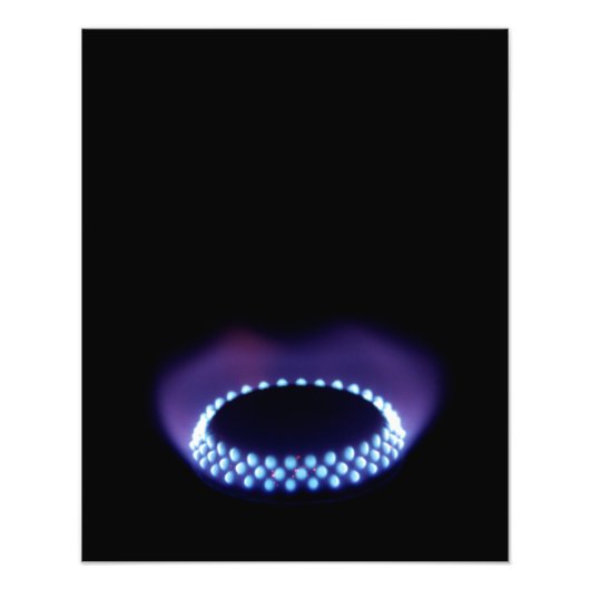 Gasvlam Foto Afdruk (Voorkant)