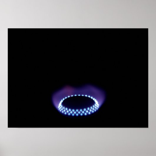 Gasvlam Poster (Voorkant)