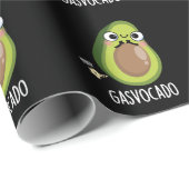 Gasvocado Grappig Scheten Avocado Pun Donker BG Cadeaupapier (Rol Hoek)