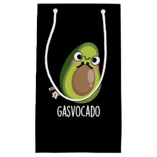 Gasvocado Grappig Scheten Avocado Pun Donker BG Klein Cadeauzakje