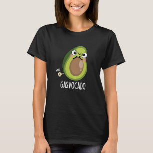 Gasvocado Grappig Scheten Avocado Pun Donker BG T-shirt
