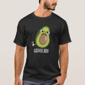 Gasvocado Grappig Scheten Avocado Pun Donker BG T-shirt (Voorkant)