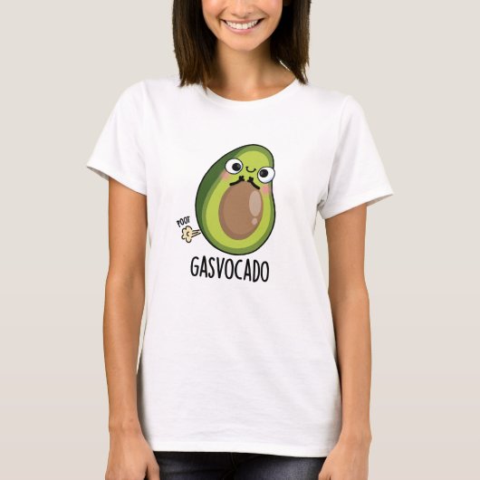 Gasvocado Grappig Scheten Avocado Pun T-shirt (Voorkant)