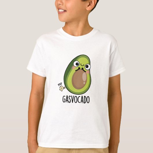 Gasvocado Grappig Scheten Avocado Pun T-shirt (Voorkant)