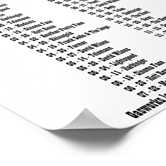 GASWERKEN - 1979 POSTER (Hoek)