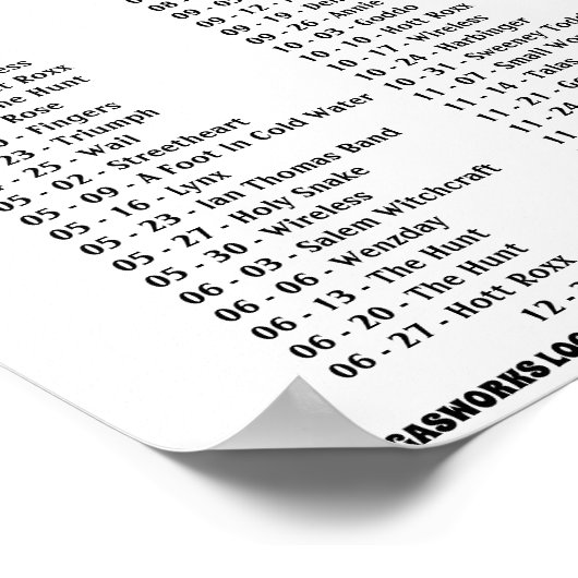 GASWORKS - 1977 POSTER (Hoek)