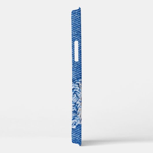 Gat, denim jeans, gescheurde textuur Case-Mate iPhone case (Achterkant / Rechts)